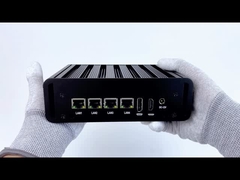 인텔 N100 4 LAN 듀얼 COM 산업용 미니 팬리스 PC 와이파이 DDR4 16G 램 윈도우 리눅스