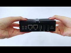 DDR4 16GB RAM 및 2개의 HD 산업용 팬리스 PC를 갖춘 Intel Celeron J6412 프로세서