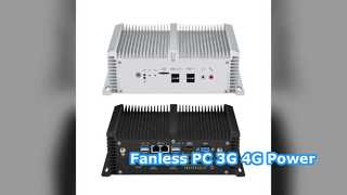 산업용 팬리스 PC 3G 4G 듀얼 LAN COM
