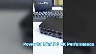 홈 오피스 및 게임용 기가비트 이더넷 포트 1개 2HD-MI 1Type-C를 갖춘 Intel N250 프로세서 미니 PC