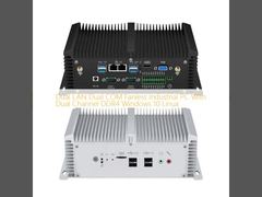 팬리스 산업용 PC 듀얼 LAN 듀얼 COM Win10 Linux