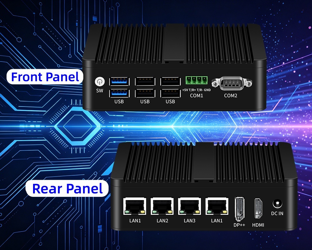 최신 회사 블로그 Four LAN Dual COM Industrial PC Solves The Problem Of Insufficient Industrial Network Interfaces