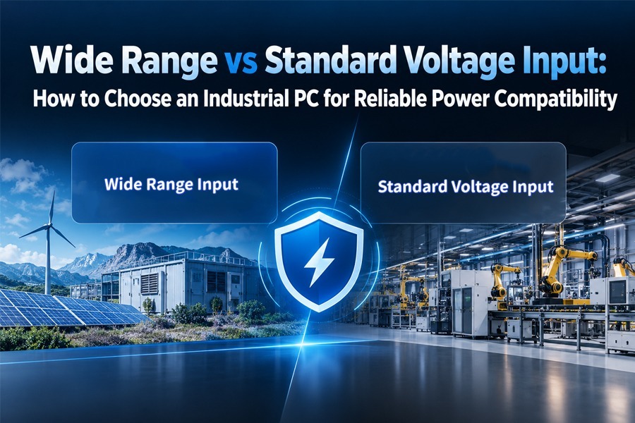 최신 회사 블로그 Wide Range vs Standard Voltage Input: How to Choose an Industrial PC for Reliable Power Compatibility