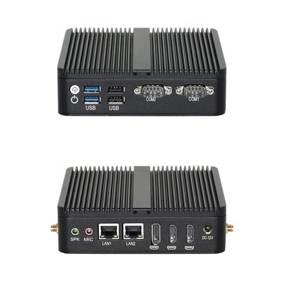 주문 인텔 N100 산업용 팬리스 PC 블랙 체시 3개의 디스플레이 포트 online manufacture