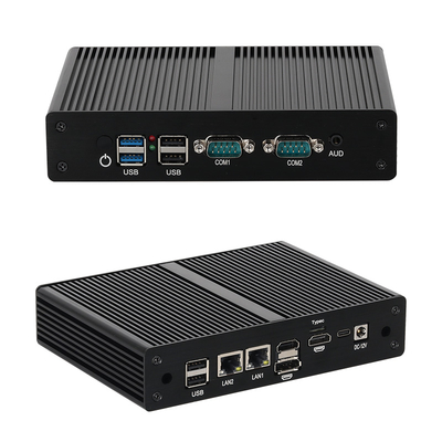 주문 Intel N100 With 16 GB 2 LAN 2 COMs Fanless Industrial Mini PC online manufacture