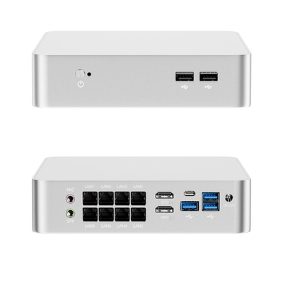 주문 Intel Core i7-8705G With 8 LAN 2 HDMI 1 DC DDR4 64GB RAM Industrial Mini PC online manufacture