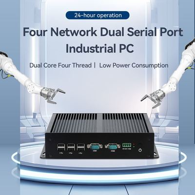 주문 인텔 코어 i7-6500U 프로세서, 4개의 LAN 및 듀얼 COM 포트 탑재 산업용 미니 PC 온라인 제조