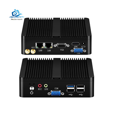 주문 산업용 PC 윈도 10/리눅스 지원 콤팩트 알루미늄 셸 디자인 133mm*125mm*40mm 온라인 제조