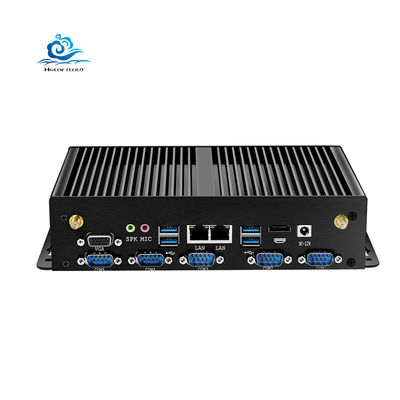 주문 HLY J1900 8 USB 포트 3G/4G LTE와 컴팩트 사이즈 235x137x55mm 팬리스 임베디드 컴퓨터 온라인 제조
