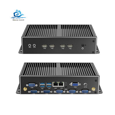 주문 인텔 코어 i5 4200U 듀얼 기가비트 이더넷 및 RS232 포트를 갖춘 HLY 팬리스 산업용 미니 PC 온라인 제조