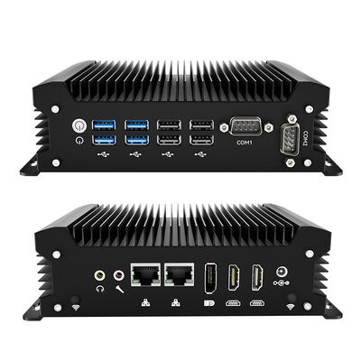 주문 인텔 코어 U5 135U 프로세서 팬리스 산업용 미니 PC 2 LAN 포트 2 RS232 COM 포트 8 USB 2 HD-MI 및 1 DP 인터페이스 온라인 제조
