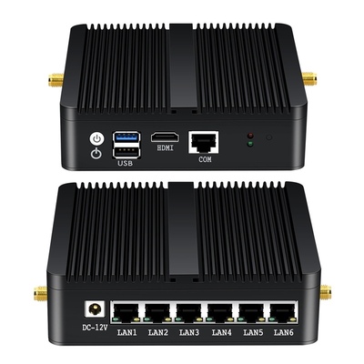 구입하다 6 이더넷 방화벽 미니 PC 인텔 셀레론 J1900 DDR3L 램과 MSATA SSD 온라인 제조