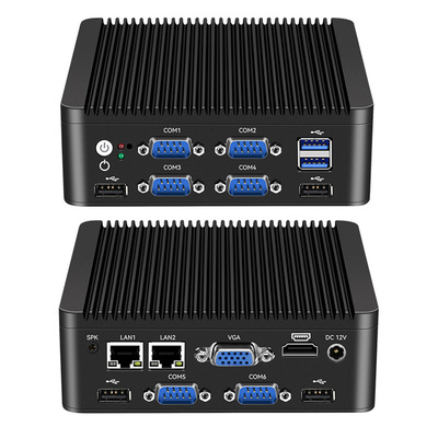 구입하다 인텔 N5000 J4125 4 코어 미니 PC 듀얼 LAN 6 COM 및 DDR4 최대 8G 온라인 제조