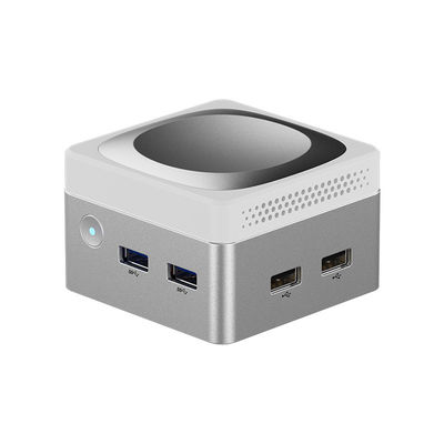 인텔 N100 미니 큐브 컴퓨터 LPDDR5 듀얼 기가비트 이더넷 RJ45 미니 PC