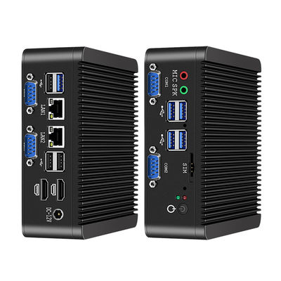 인텔 셀레론 J4125 산업용 PC 듀얼 LAN 4 COM DDR4 8GB 및 리눅스