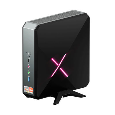 팬리스 라이젠 R7 5800H 게임 미니 PC DDR4 32G 3200MHz 및 듀얼 이더넷