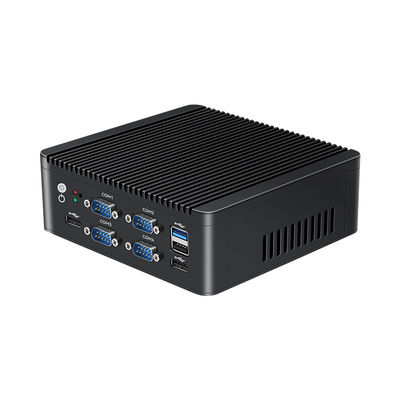 인텔 N5000 J4125 4 코어 미니 PC 듀얼 LAN 6 COM 및 DDR4 최대 8G