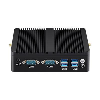 인텔 미니 산업용 팬리스 PC DDR4 8G MSATA SSD 듀얼 LAN HD 디스플레이 리눅스