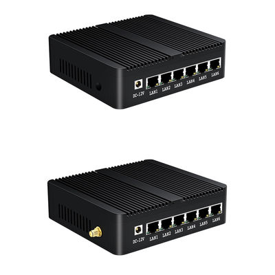 6 기가비트 이더넷 RJ45 J1900 방화벽 라우터 우분투 데스크톱 라우터 와이파이