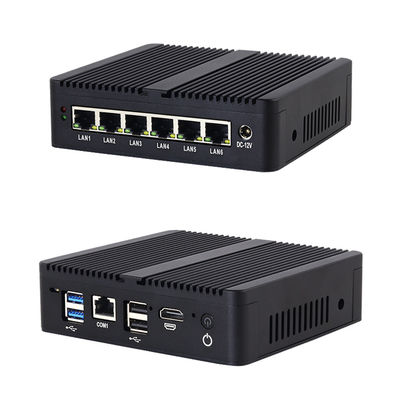 셀레론 J6412 6GbE LAN 방화벽 미니 PC MSATA SSD 32GB RAM 블랙 방화벽 라우터