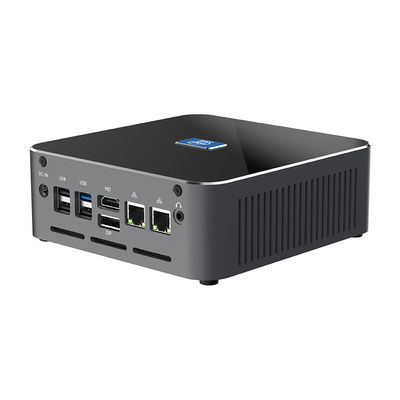 인텔 코어 아이리스 엑스 그래픽스 DDR5 64G 미니 PC 듀얼 LAN 및 팬 우분투 데스크톱