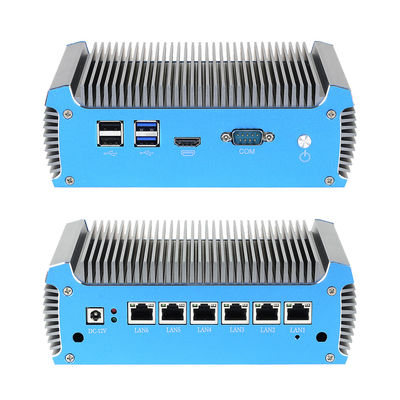 6 RJ45 이더넷 소프트 라우터 PC DDR4 최대 8G 및 인텔 셀레론 3865U 프로세서