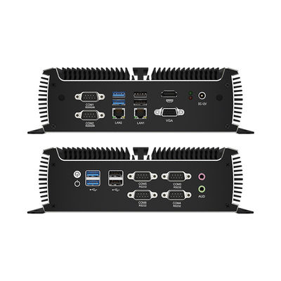 인텔 코어 i5 5200U 팬리스 PC 듀얼 LAN 6 COM 및 DDR4 RAM 최대 32G