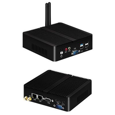인텔 셀레론 J6412 산업용 팬리스 PC 듀얼 LAN 및 DDR4 최대 16GB