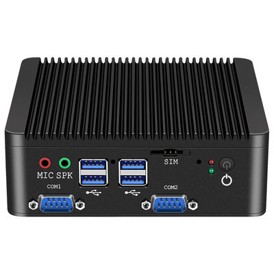 인텔 셀레론 J4105 팬리스 산업용 PC 듀얼 LAN 듀얼 COM 리눅스 및 DDR4