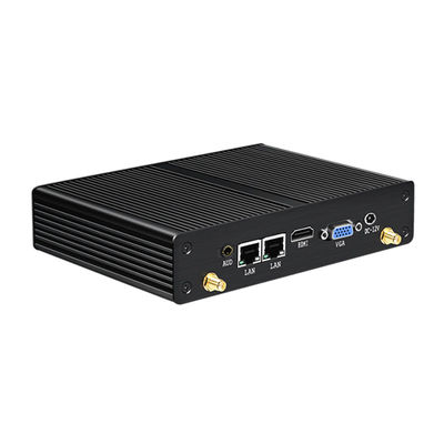 인텔 펜티엄 팬리스 산업용 PC 블랙 체시 mSATA SSD 스토리지 및 HDMI