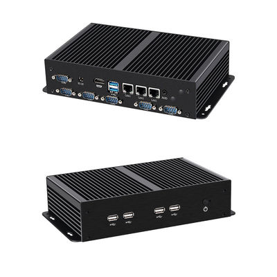 인텔 셀레론 팬리스 산업용 미니 데스크톱 PC 알루미늄 차시 와이파이
