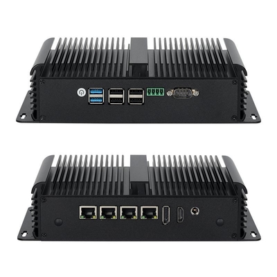 인텔 N100 프로세서, 쿼드 LAN, 듀얼 COM, 6개의 USB 산업용 미니 PC
