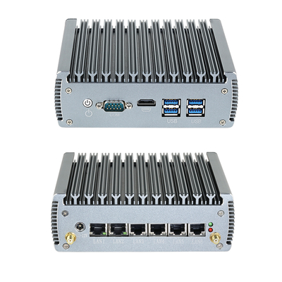 인텔 I5 1145G7 프로세서, 6개의 LAN, 1개의 COM 및 1개의 HDMI를 갖춘 산업용 미니 PC